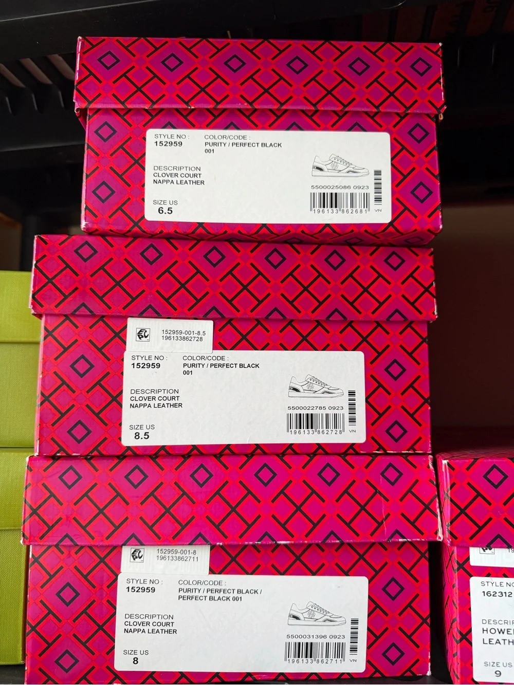Tory Burch Black/ White Clover Court Sneakers - Picture 10 of 10